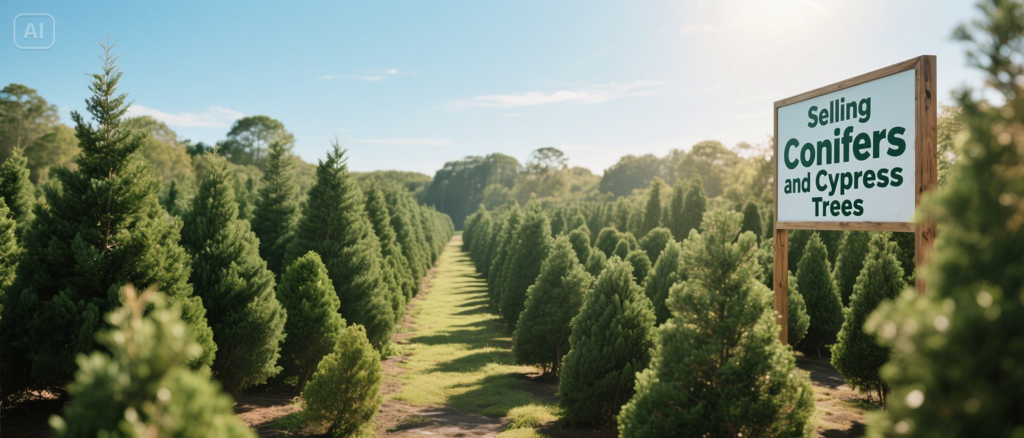 松柏樹林背景